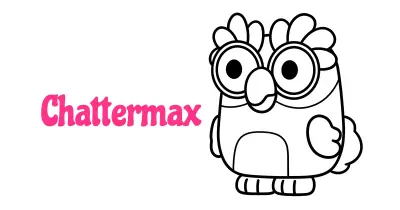Chattermax 简笔画涂色页简笔画涂色画合集