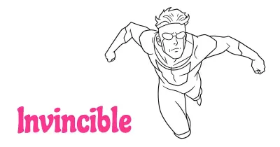 Invincible Coloring Pages简笔画涂色画合集