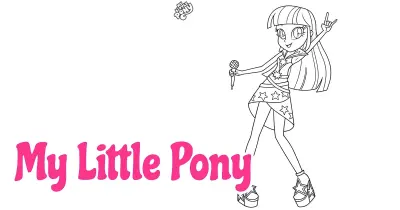My Little Pony Coloring Pages简笔画涂色画合集