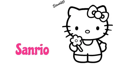 Sanrio Coloring Pages简笔画涂色画合集