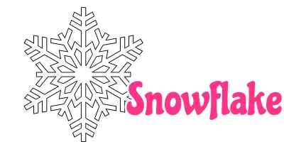 雪花涂色页简笔画涂色画合集