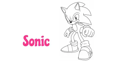 Sonic Coloring Pages简笔画涂色画合集