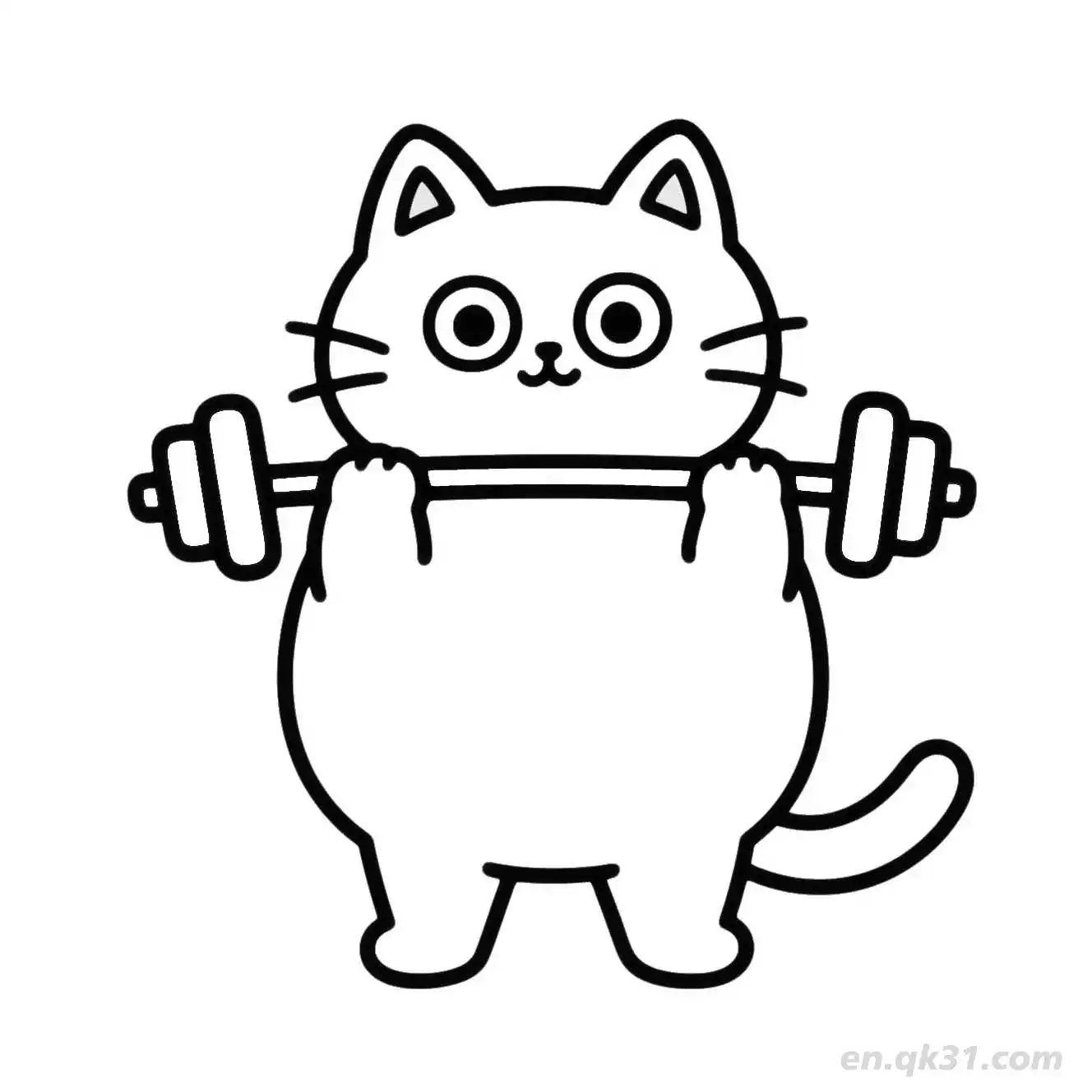 免费 猫 68简笔画 素描 涂鸦 - 免费可打印可爱猫 下载PDF 简笔画涂色页