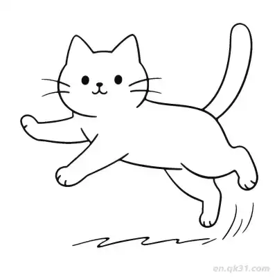 猫 69简笔画 素描 涂鸦 - 免费可打印可爱猫 下载PDF – 免费可打印简笔画涂色画
