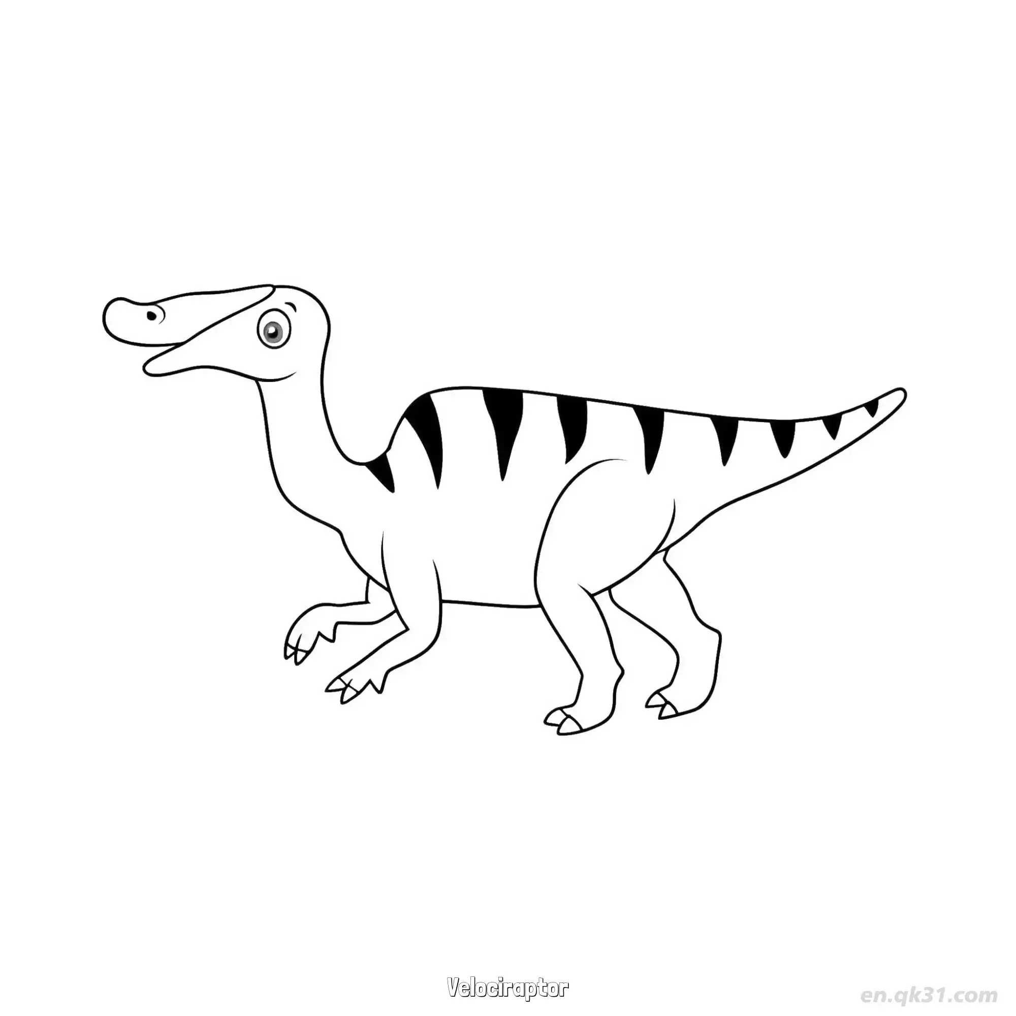 免费 伶盗龙 2简笔画 素描 涂鸦 - 免费可打印 恐龙简笔画 下载PDF 简笔画涂色页