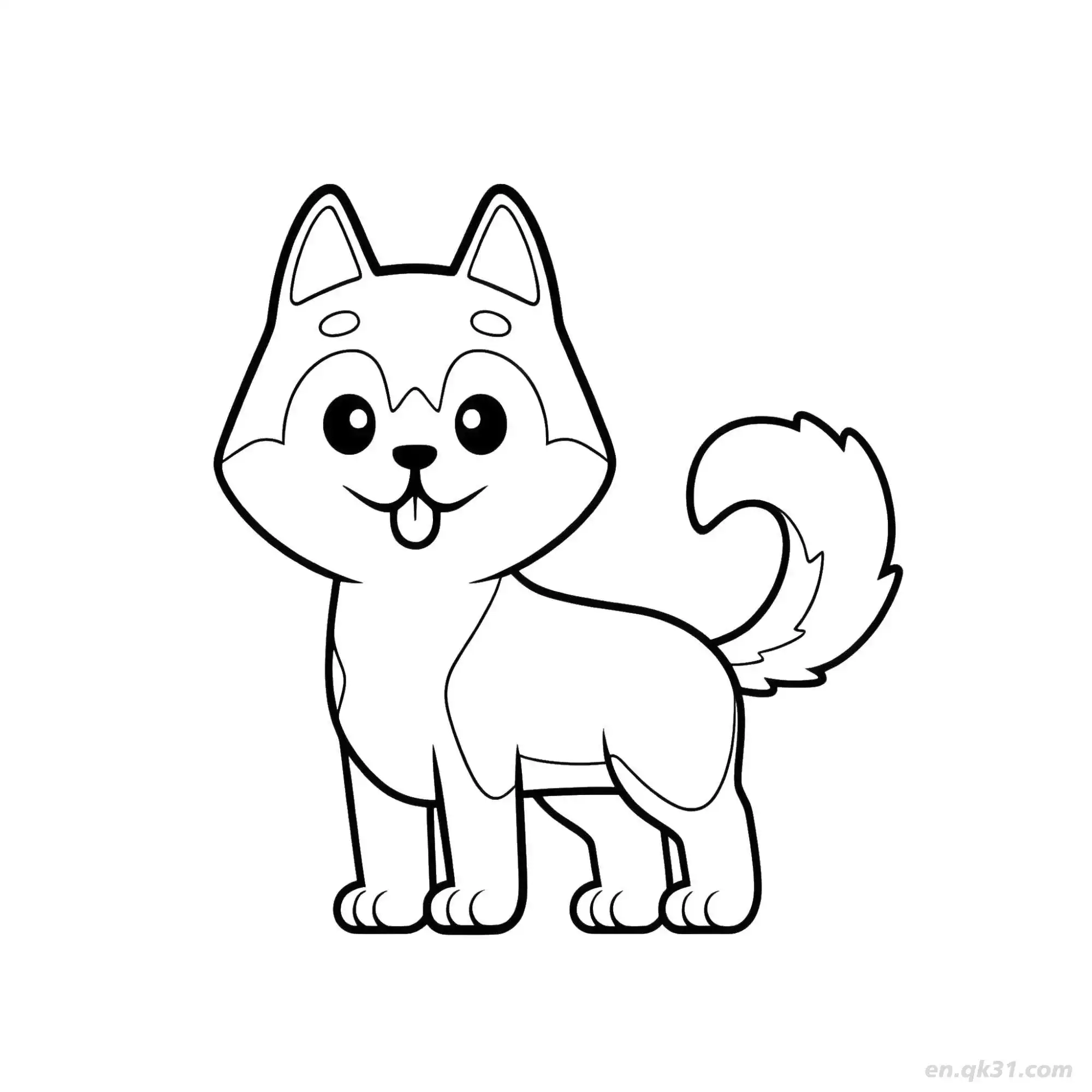 免费 狗 5简笔画 素描 涂鸦 - 免费可打印狗 下载PDF 简笔画涂色页