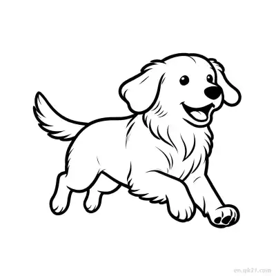 运动狗 2简笔画 素描 涂鸦 - 免费可打印狗 下载PDF – 免费可打印简笔画涂色画