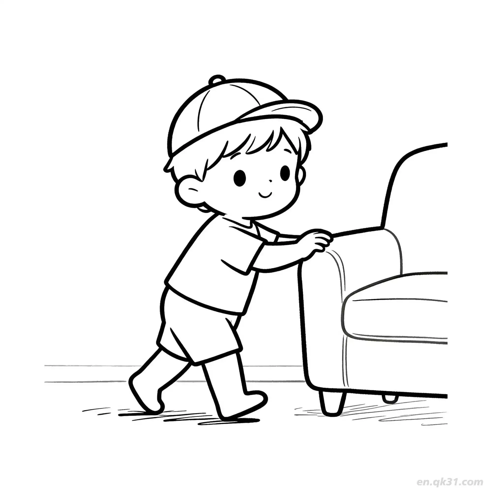 学走路的婴儿 4简笔画 素描 涂鸦 - 免费可打印 婴儿简笔画 下载PDF简笔画涂色画 – 为儿童和成人提供的免费可打印简笔画涂色画
