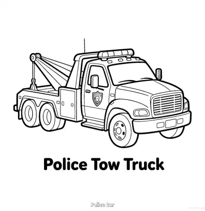 美国警车 49简笔画 素描 涂鸦 - 免费可打印国外警车 下载PDF – 免费可打印简笔画涂色画