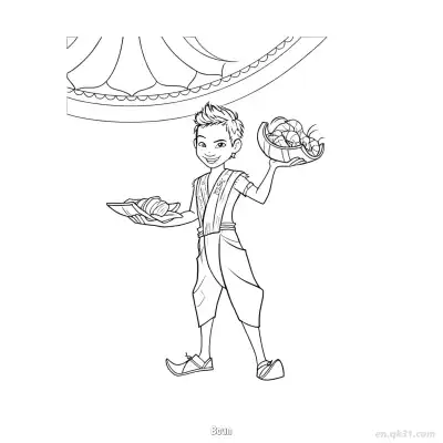 波弟 2简笔画 素描 涂鸦 - 免费可打印迪士尼 寻龙传说 下载PDF – 免费可打印简笔画涂色画