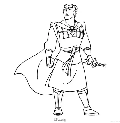 李翔 简笔画 素描 涂鸦 - 免费可打印花木兰 下载PDF – 免费可打印简笔画涂色画