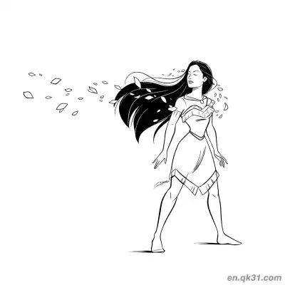 宝嘉康蒂风之灵魂 – 免费可打印简笔画涂色画