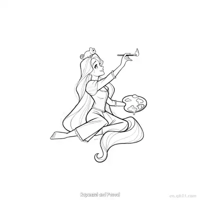 乐佩手托帕斯卡特写简笔画涂色页 – 免费可打印简笔画涂色画