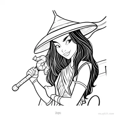 拉雅 17简笔画 素描 涂鸦 - 免费可打印迪士尼 寻龙传说 下载PDF – 免费可打印简笔画涂色画