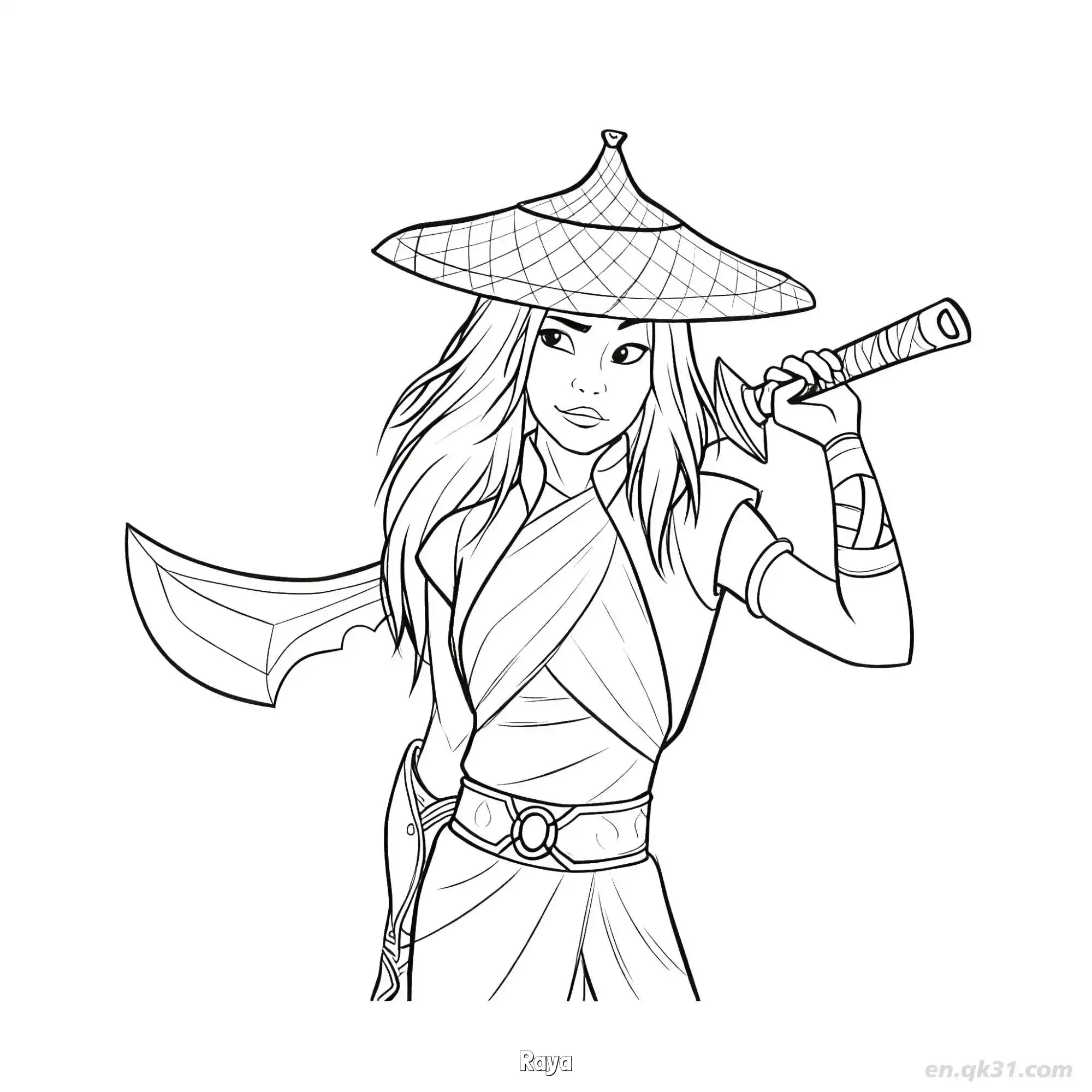 免费 拉雅 3简笔画 素描 涂鸦 - 免费可打印迪士尼 寻龙传说 下载PDF 简笔画涂色页