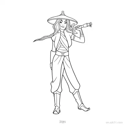 拉雅 4简笔画 素描 涂鸦 - 免费可打印迪士尼 寻龙传说 下载PDF – 免费可打印简笔画涂色画