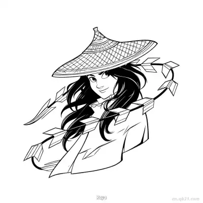 拉雅 7简笔画 素描 涂鸦 - 免费可打印迪士尼 寻龙传说 下载PDF – 免费可打印简笔画涂色画