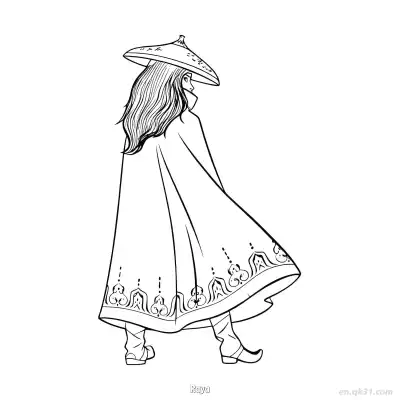 拉雅 9简笔画 素描 涂鸦 - 免费可打印迪士尼 寻龙传说 下载PDF – 免费可打印简笔画涂色画