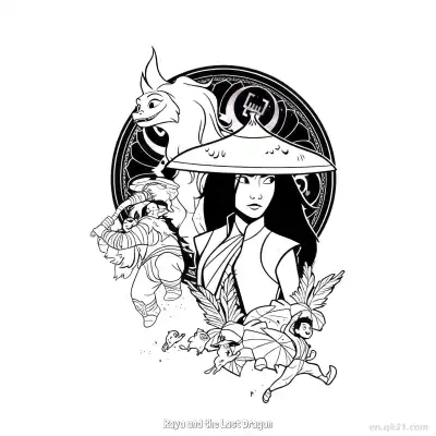 寻龙传说 简笔画 素描 涂鸦 - 免费可打印迪士尼 寻龙传说 下载PDF – 免费可打印简笔画涂色画