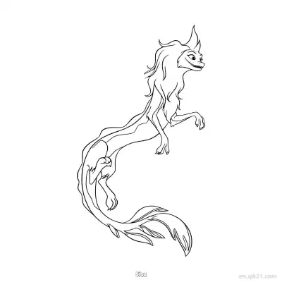 希苏 3简笔画 素描 涂鸦 - 免费可打印迪士尼 寻龙传说 下载PDF – 免费可打印简笔画涂色画