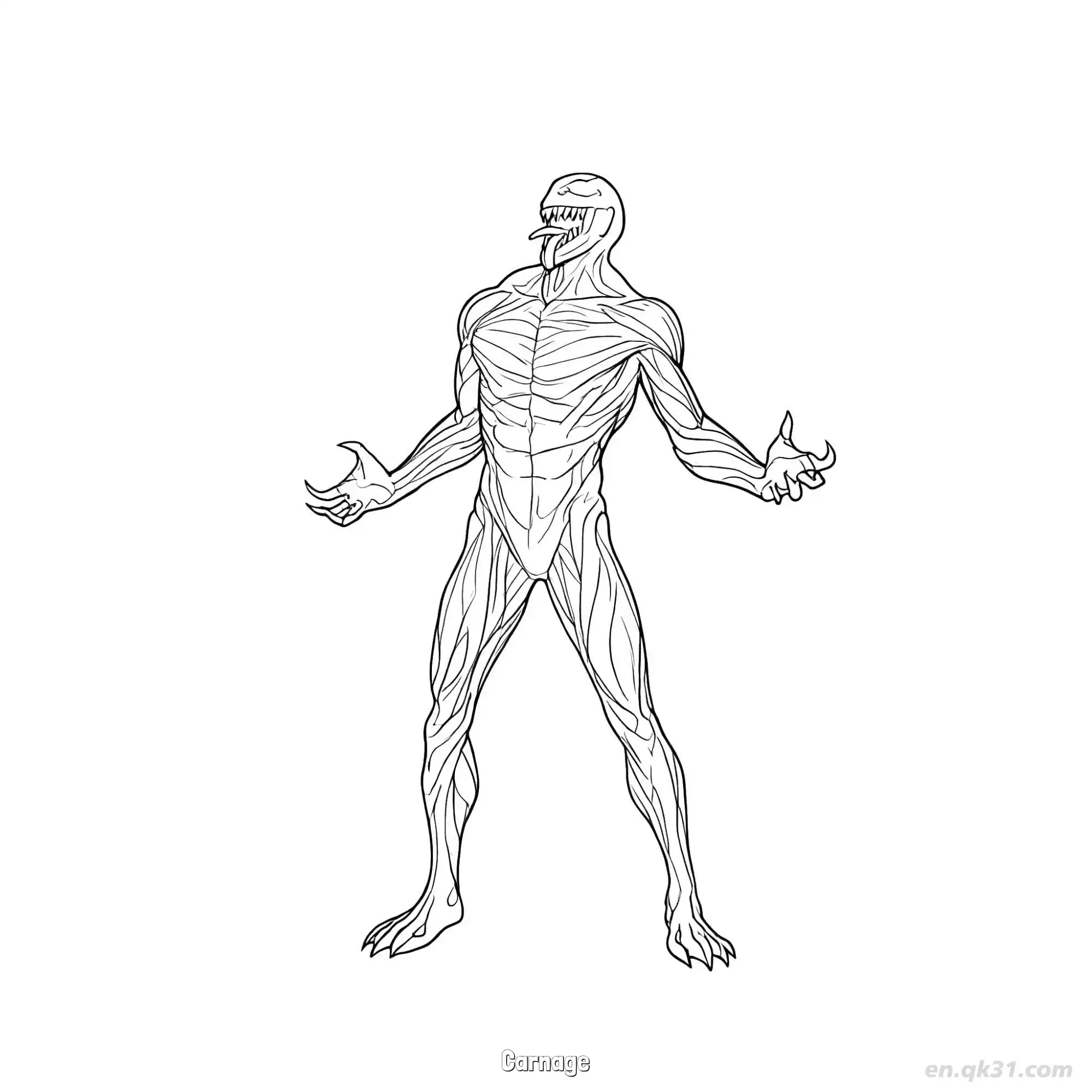 免费 屠杀 简笔画 素描 涂鸦 - 免费可打印堡垒之夜 漫威系列 下载PDF 简笔画涂色页