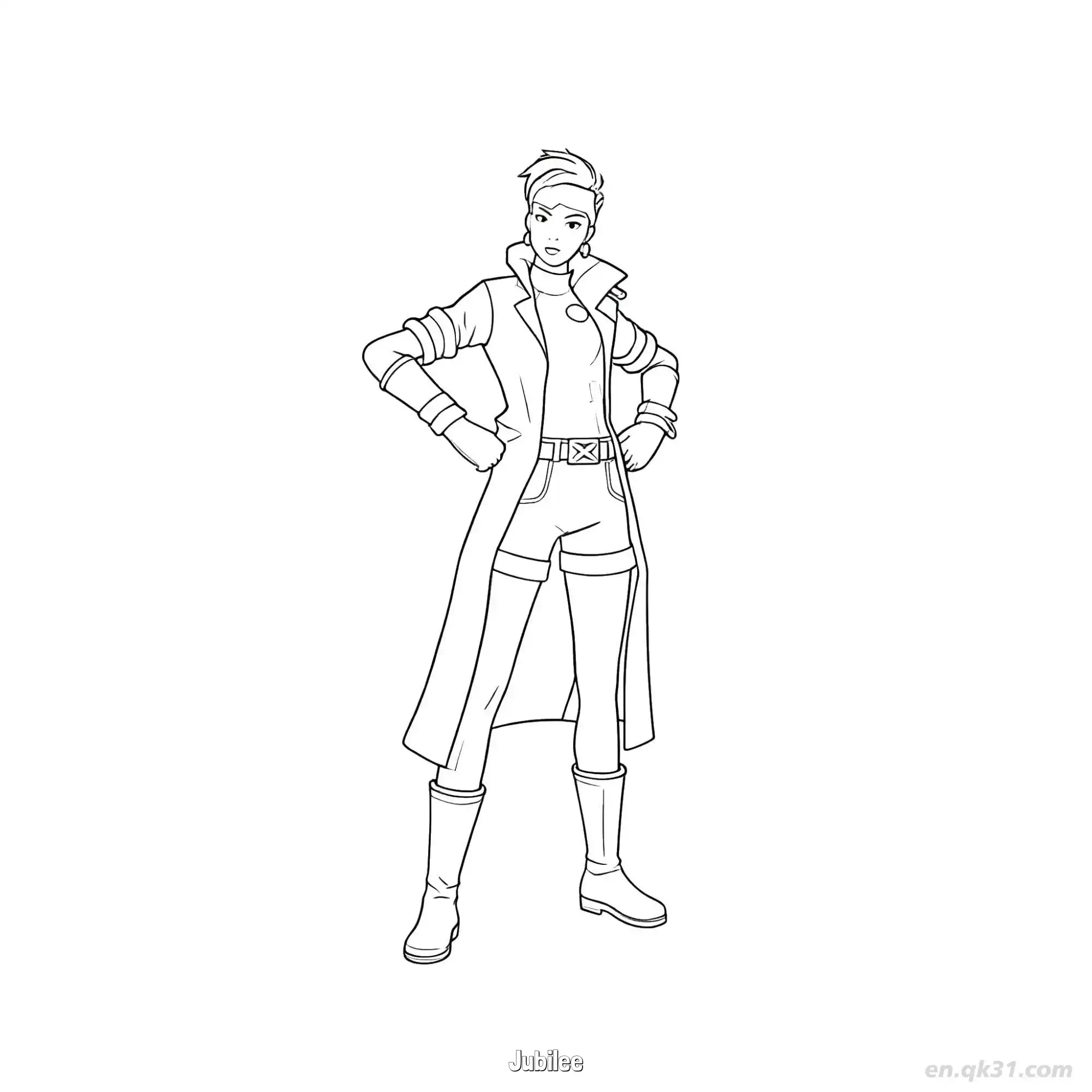 免费 欢欢 简笔画 素描 涂鸦 - 免费可打印堡垒之夜 漫威系列 下载PDF 简笔画涂色页