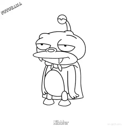 尼布勒 1简笔画 素描 涂鸦 - 免费可打印飞出个未来 下载PDF – 免费可打印简笔画涂色画