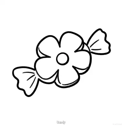 糖果 5简笔画 素描 涂鸦 - 免费可打印万圣节 下载PDF – 免费可打印简笔画涂色画