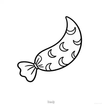 糖果 7简笔画 素描 涂鸦 - 免费可打印万圣节 下载PDF – 免费可打印简笔画涂色画