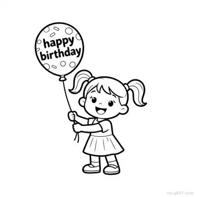 生日快乐 51简笔画 素描 涂鸦 - 免费可打印 生日简笔画 下载PDF – 免费可打印简笔画涂色画