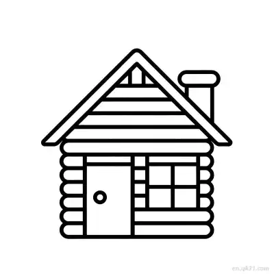 木屋 2简笔画 素描 涂鸦 - 免费可打印 房子简笔画 下载PDF – 免费可打印简笔画涂色画