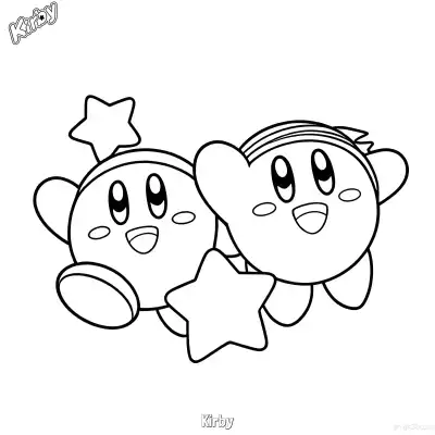 卡比 2简笔画 素描 涂鸦 - 免费可打印星之卡比 下载PDF – 免费可打印简笔画涂色画