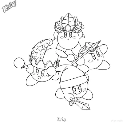 卡比 45简笔画 素描 涂鸦 - 免费可打印星之卡比 下载PDF – 免费可打印简笔画涂色画