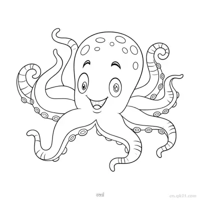 挥手小海豹宝宝涂色页  – 免费可打印简笔画涂色画
