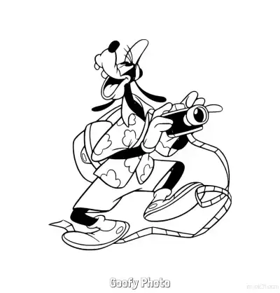 高飞照片 简笔画 素描 涂鸦 - 免费可打印米老鼠和朋友们 下载PDF – 免费可打印简笔画涂色画