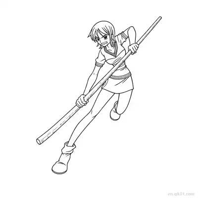 山治特写和之国香烟海贼王涂色  – 免费可打印简笔画涂色画