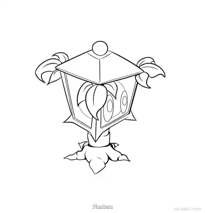 灯笼草 简笔画 素描 涂鸦 - 免费可打印植物大战僵尸 下载PDF – 免费可打印简笔画涂色画