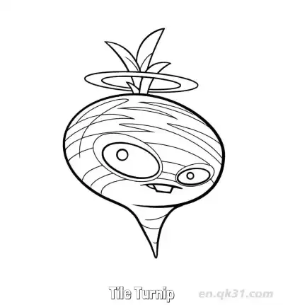 瓷砖萝卜 简笔画 素描 涂鸦 - 免费可打印植物大战僵尸 下载PDF – 免费可打印简笔画涂色画