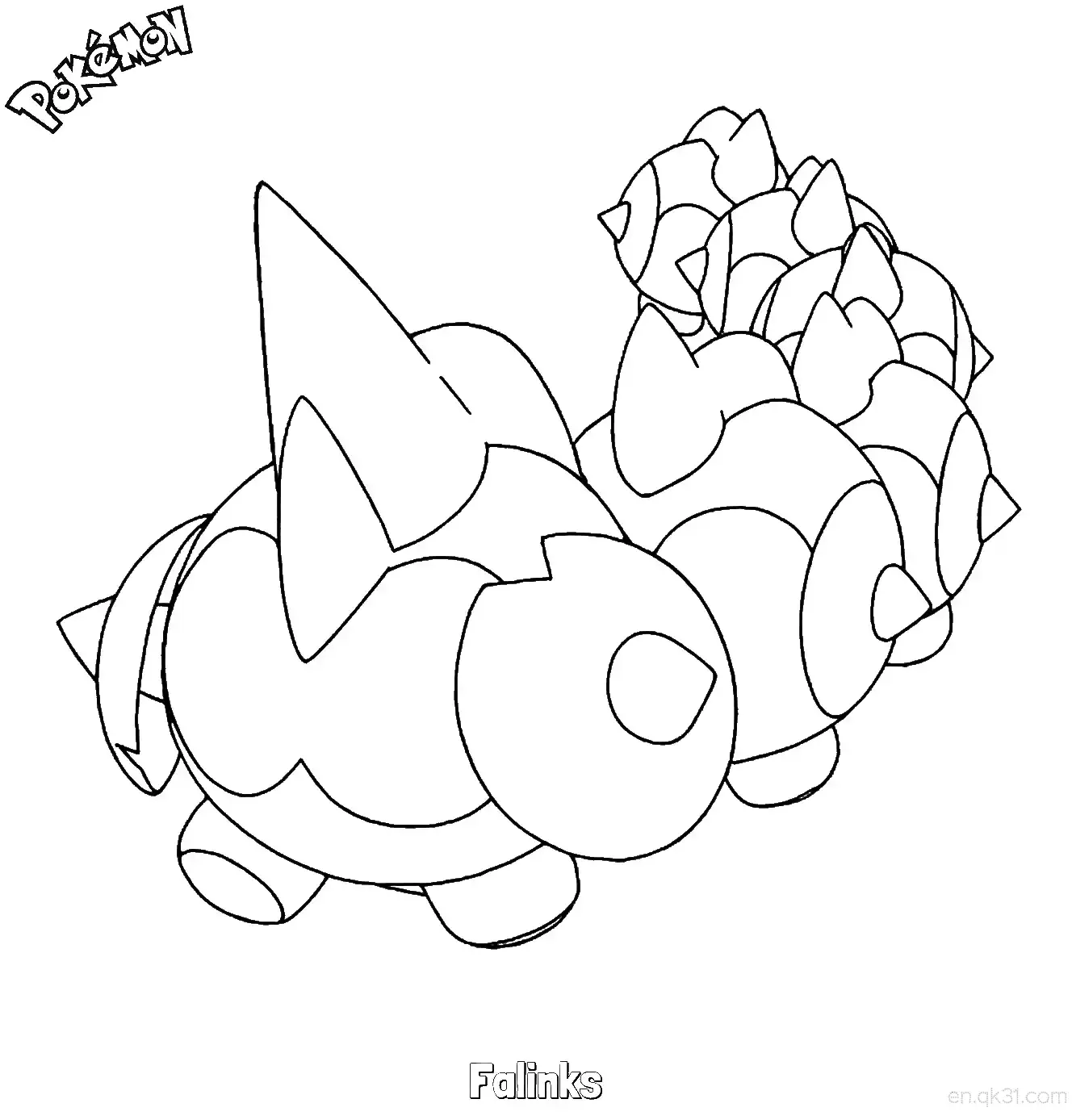 列阵兵简笔画 - 免费可打印宝可梦简笔画简笔画涂色画 – 为儿童和成人提供的免费可打印简笔画涂色画