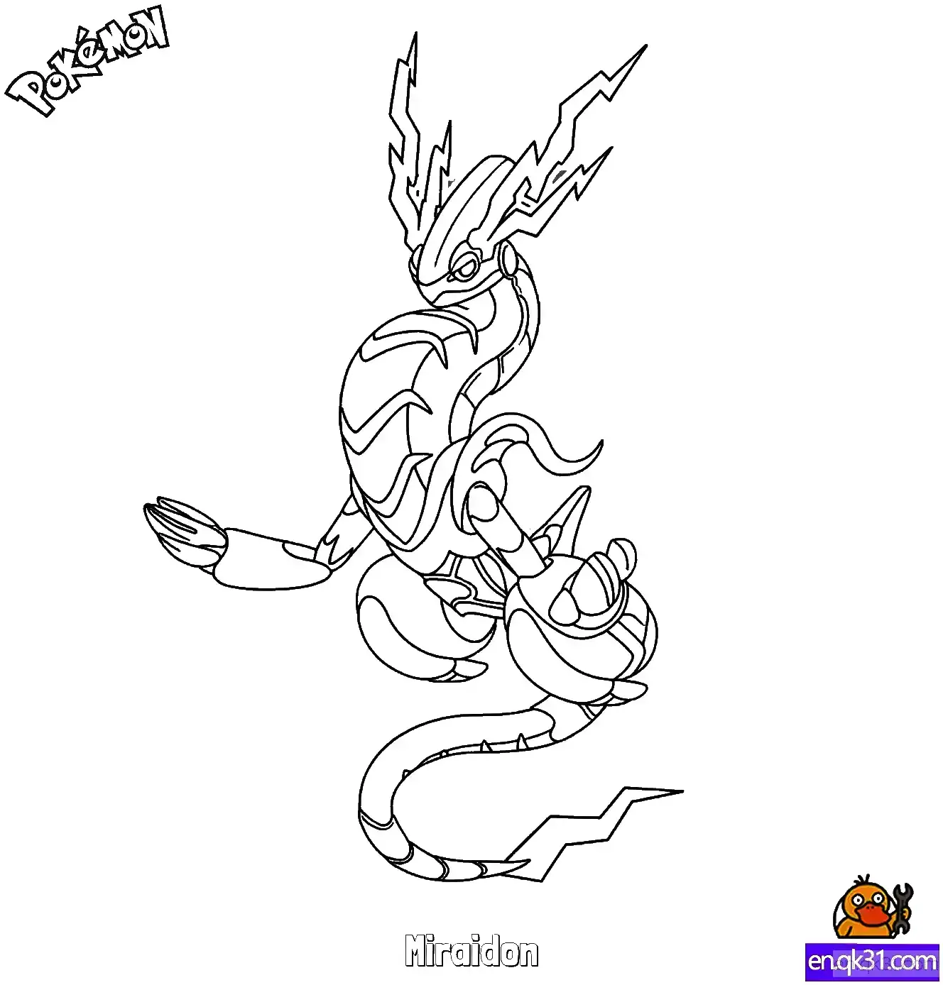 免费 密勒顿简笔画 - 免费可打印宝可梦简笔画 简笔画涂色页