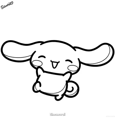 玉桂狗 简笔画 素描 涂鸦 - 免费可打印三丽鸥 下载PDF – 免费可打印简笔画涂色画