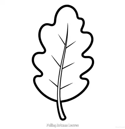 飘落的秋叶 7简笔画 素描 涂鸦 - 免费可打印秋季 下载PDF – 免费可打印简笔画涂色画