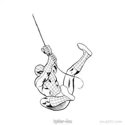 蜘蛛侠 28简笔画 素描 涂鸦 - 免费可打印 漫威简笔画 下载PDF – 免费可打印简笔画涂色画