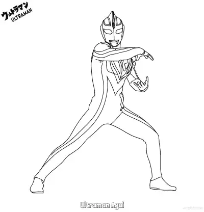 阿古茹奥特曼 3简笔画 素描 涂鸦 - 免费可打印奥特曼 下载PDF – 免费可打印简笔画涂色画