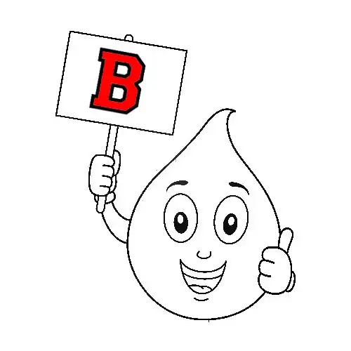 免费 字母-B Letter B 简笔画涂色页