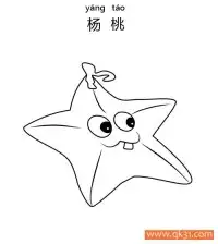植物大战僵尸-杨桃（Starfruit）、星星果 – 免费可打印简笔画涂色画