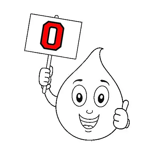 免费 字母-O Letter O 简笔画涂色页